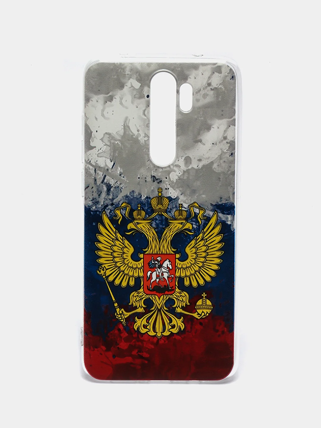 Синий силиконовый чехол на Xiaomi Redmi Note 8 Pro / Сяоми Редми Нот 8 Про прозрачный с рисунком