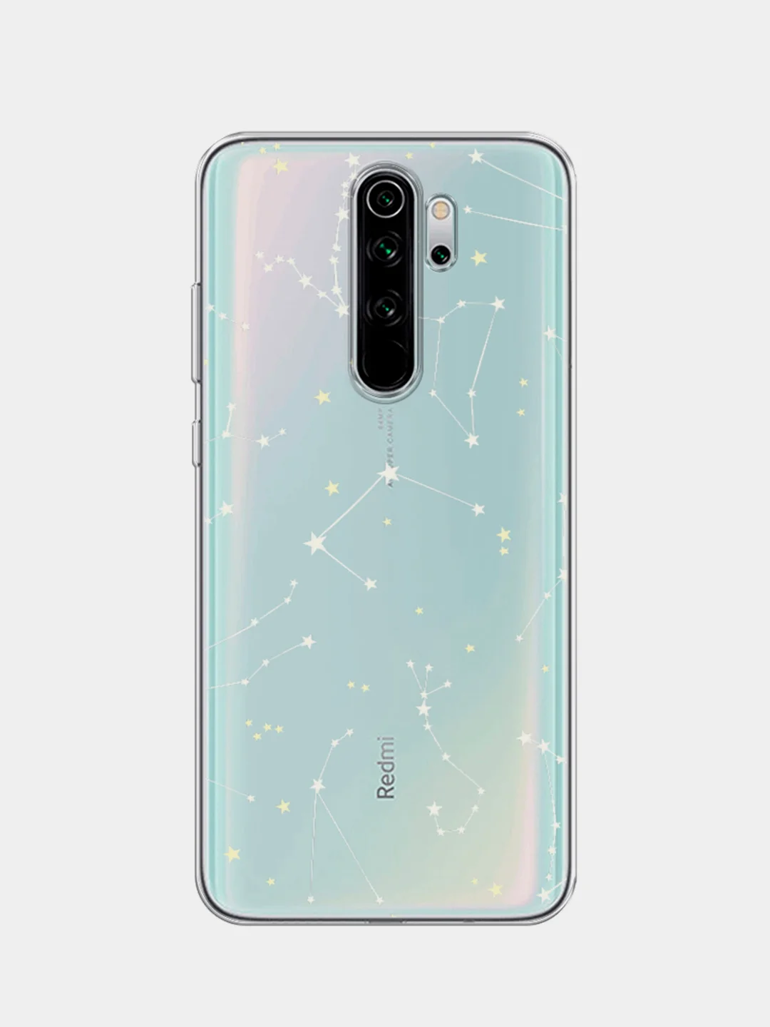 Прозрачный силиконовый чехол на Xiaomi Redmi Note 8 Pro / Сяоми Редми Нот 8 Про прозрачный с рисунком