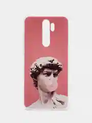Коралловый силиконовый чехол на Xiaomi Redmi Note 8 Pro / Сяоми Редми Нот 8 Про прозрачный с рисунком