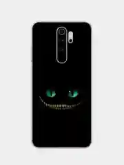 Черный силиконовый чехол на Xiaomi Redmi Note 8 Pro / Сяоми Редми Нот 8 Про прозрачный с рисунком