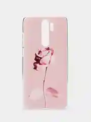 Коралловый меланж силиконовый чехол на Xiaomi Redmi Note 8 Pro / Сяоми Редми Нот 8 Про прозрачный с рисунком