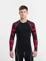 Красный спортивный костюм мужской: рашгард и тайтсы, 5 цветов