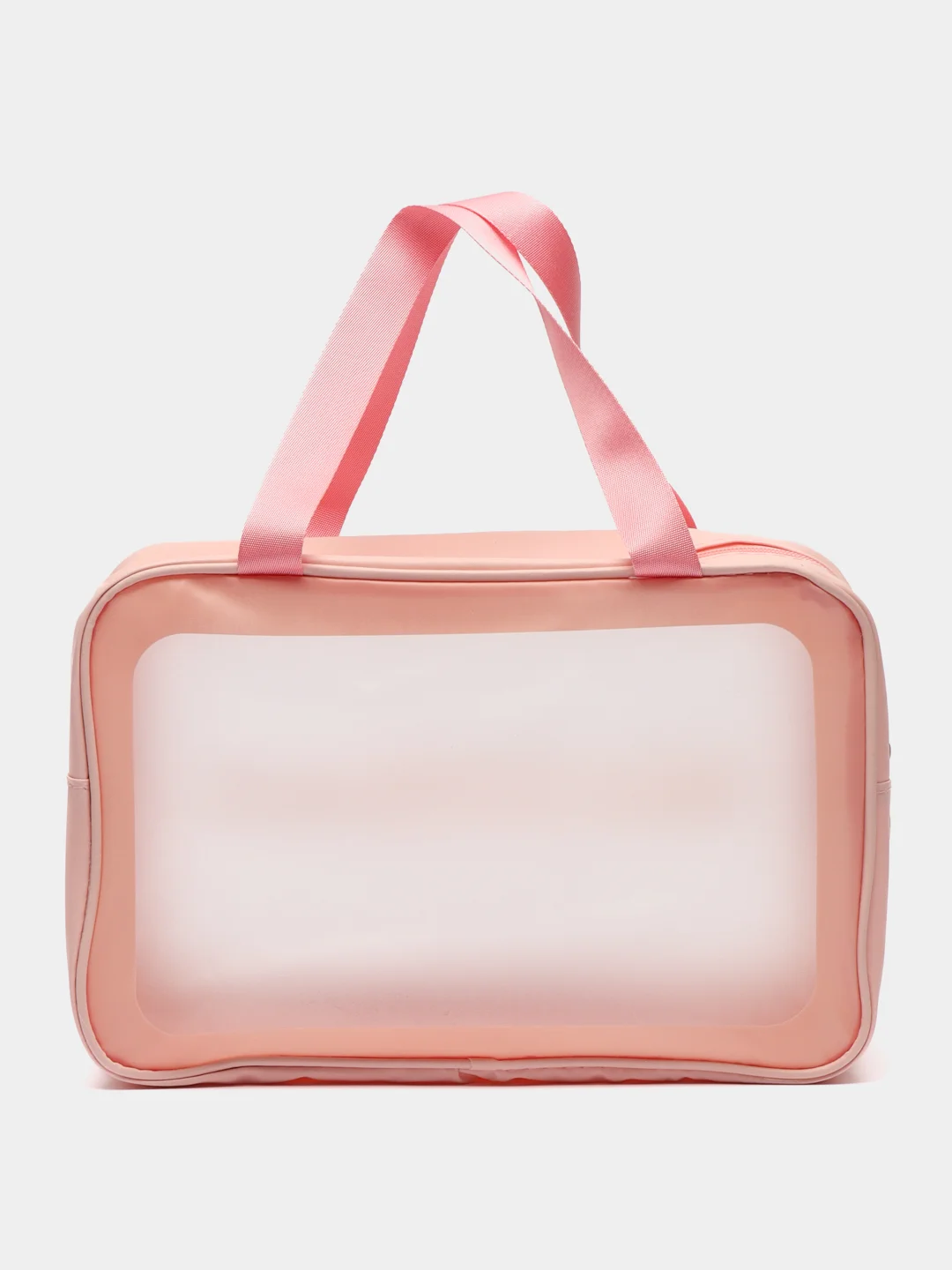 Розовый сумка-косметичка Washbag, водонепроницаемая, с ручками, размер L, XL