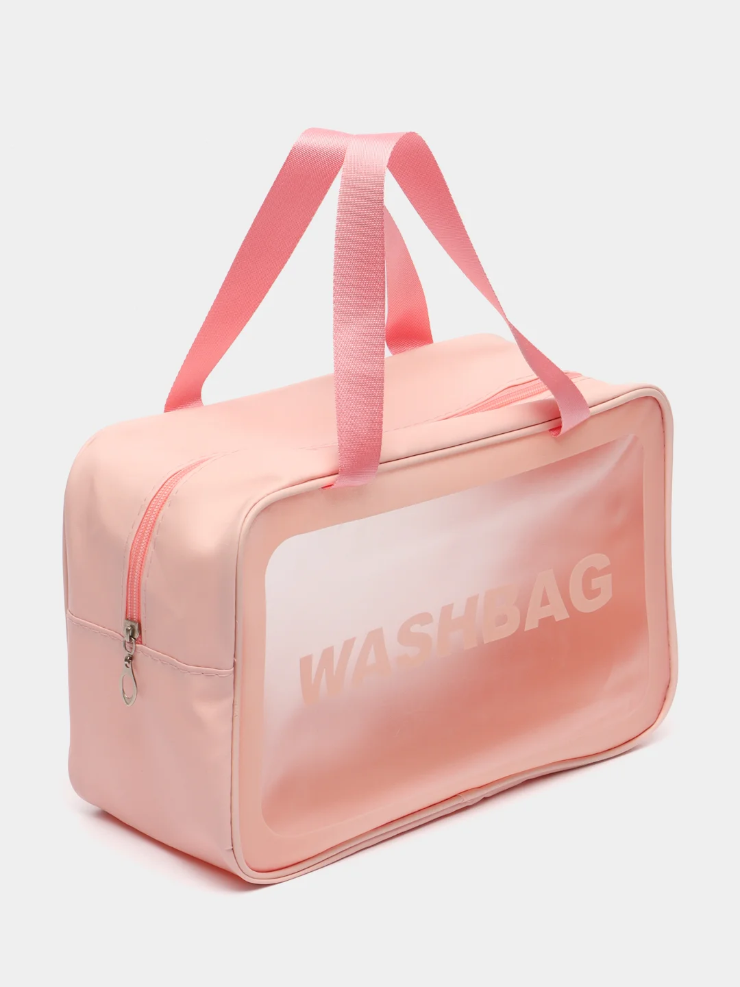 Розовый сумка-косметичка Washbag, водонепроницаемая, с ручками, размер L, XL