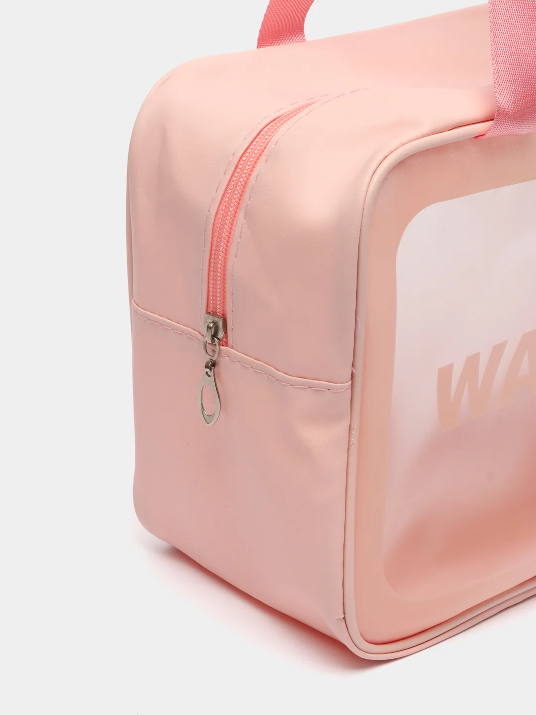 Розовый сумка-косметичка Washbag, водонепроницаемая, с ручками, размер L, XL