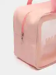 Розовый сумка-косметичка Washbag, водонепроницаемая, с ручками, размер L, XL