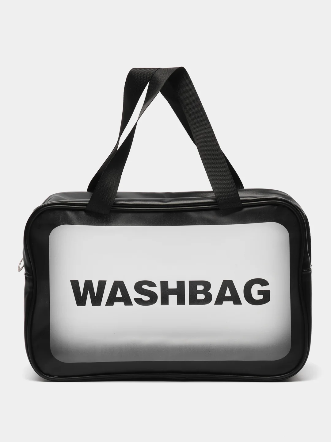 Черный сумка-косметичка Washbag, водонепроницаемая, с ручками, размер L, XL