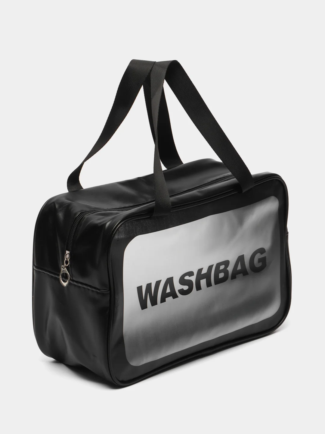 Черный сумка-косметичка Washbag, водонепроницаемая, с ручками, размер L, XL