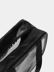 Черный сумка-косметичка Washbag, водонепроницаемая, с ручками, размер L, XL