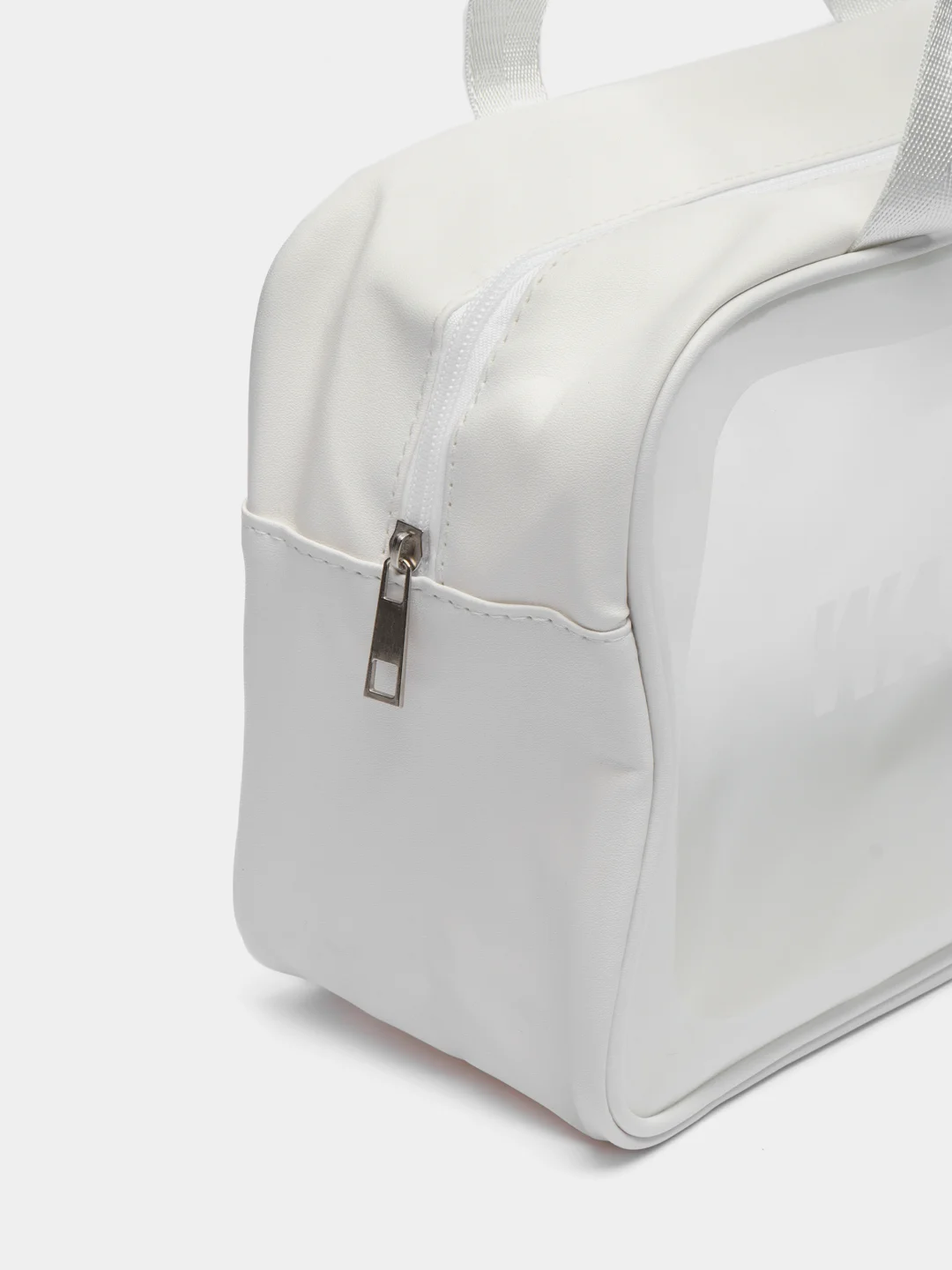 Белый сумка-косметичка Washbag, водонепроницаемая, с ручками, размер L, XL