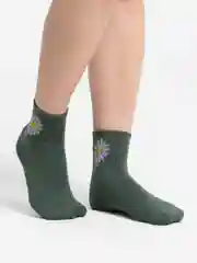 Зелёный хаки женские носки