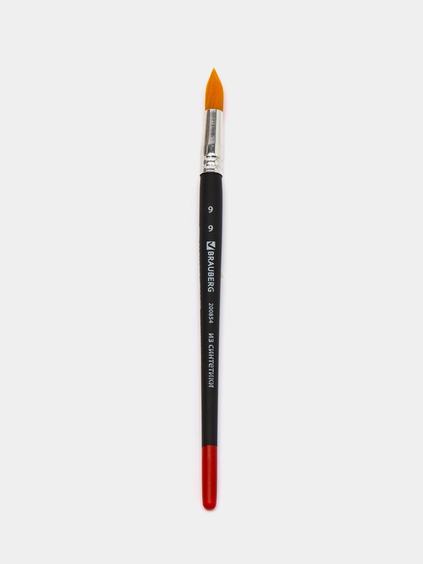 Кисть BRAUBERG синтетика, круглая, №9, 200854