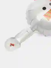 Багровый шар новогодний фольгированный с клапаном