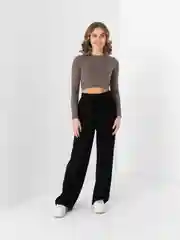 Черный кюлоты брюки легкие