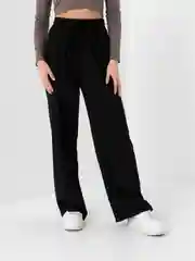 Черный кюлоты брюки легкие