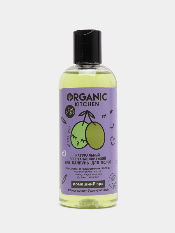 Био шампунь для волос Organic Kitchen Домашний SPA "OLIVE You", восстанавливающий, 270 мл