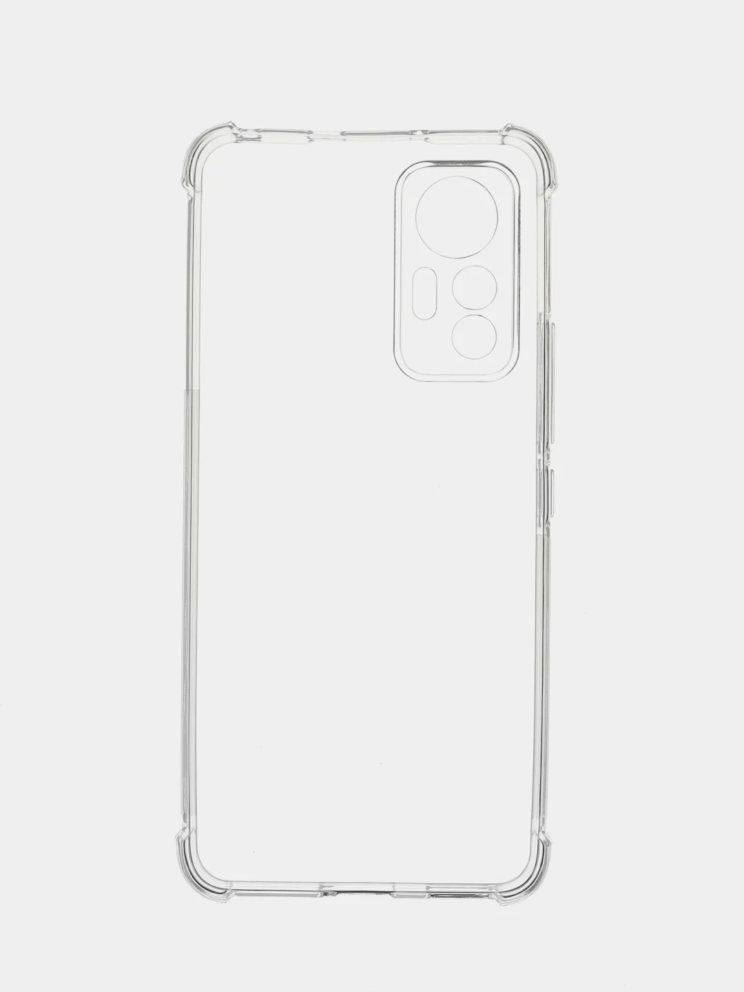 Прозрачный противоударный чехол BROSCORP для Xiaomi 12 Lite силиконовый с усиленными углами