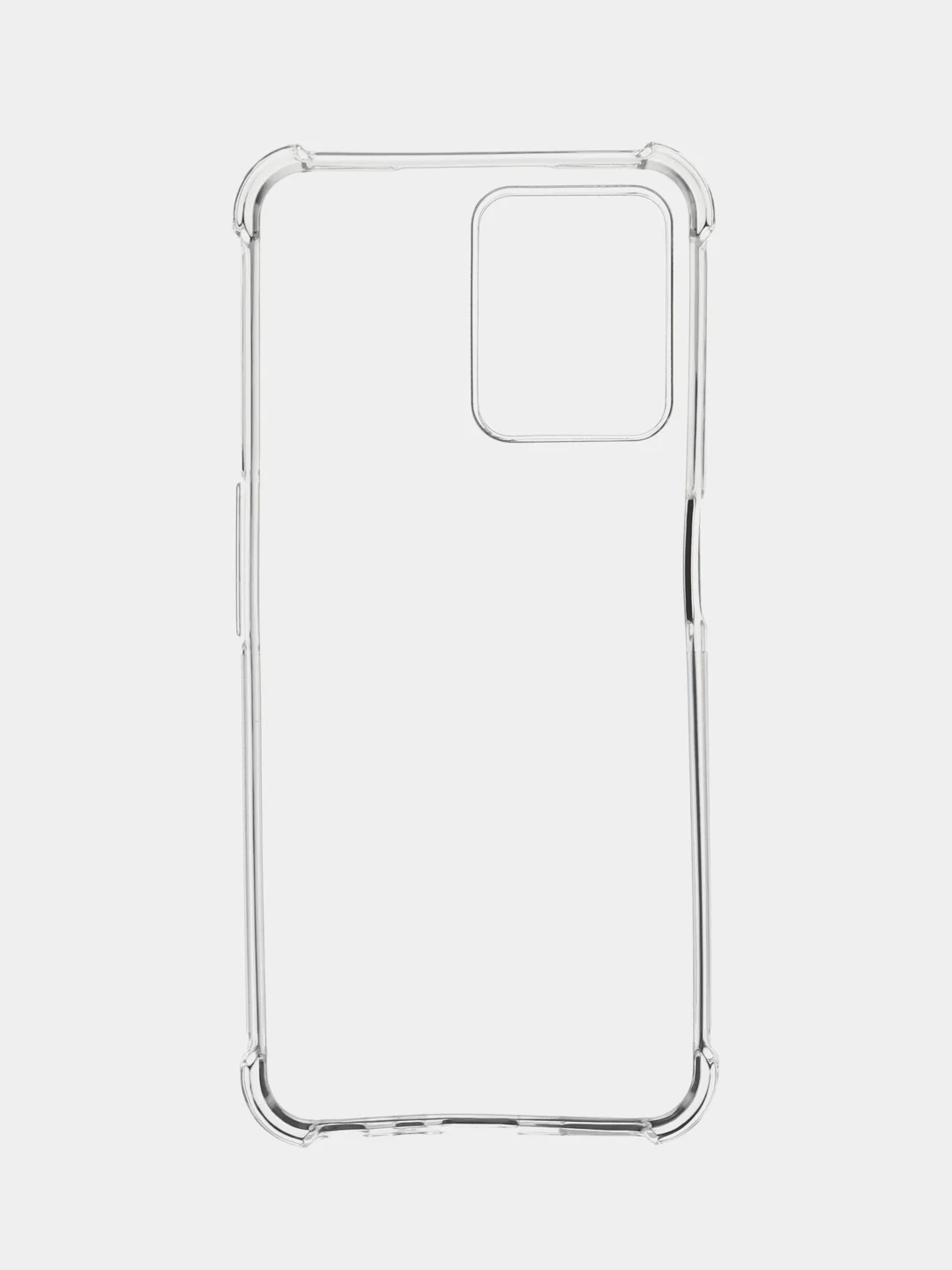 Прозрачный противоударный чехол для Realme C35 силиконовый BROSCORP с усиленными углами, защита камер