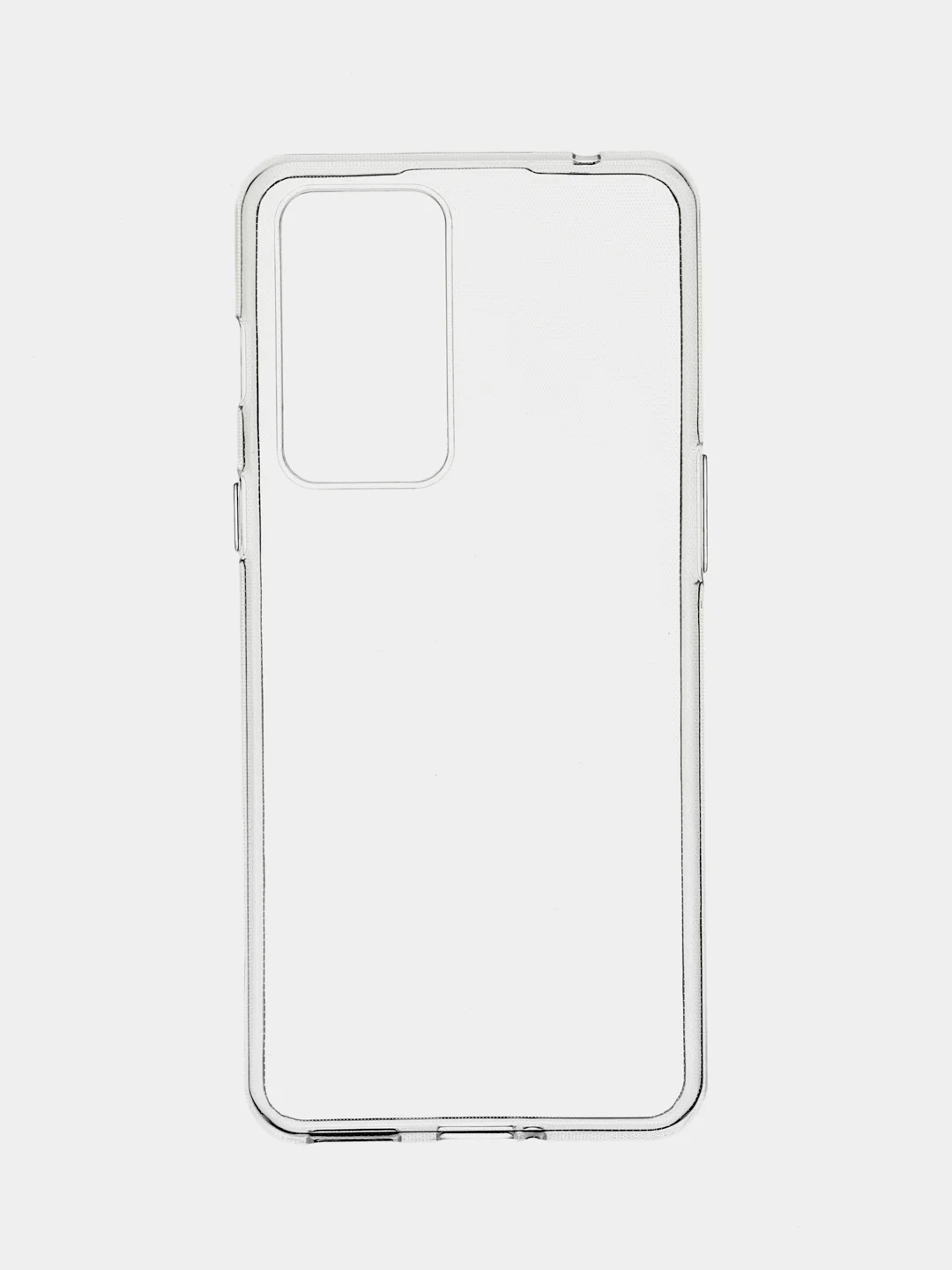 Прозрачный силиконовый чехол BROSCORP для OnePlus 9RT с бортиком вокруг камер и защитой от прилипания
