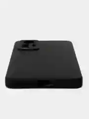 Черный чехол BROSCORP для Xiaomi 12 Lite матовый силиконовый тонкий, бортик вокруг камер