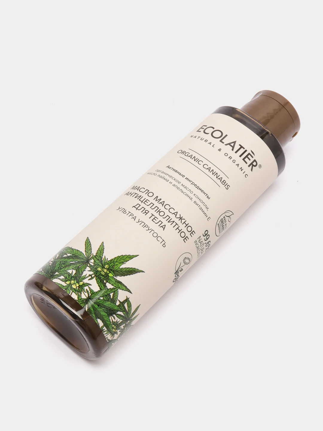 Масло массажное антицеллюлитное для тела Ультра упругость Ecolatier Green 200 мл