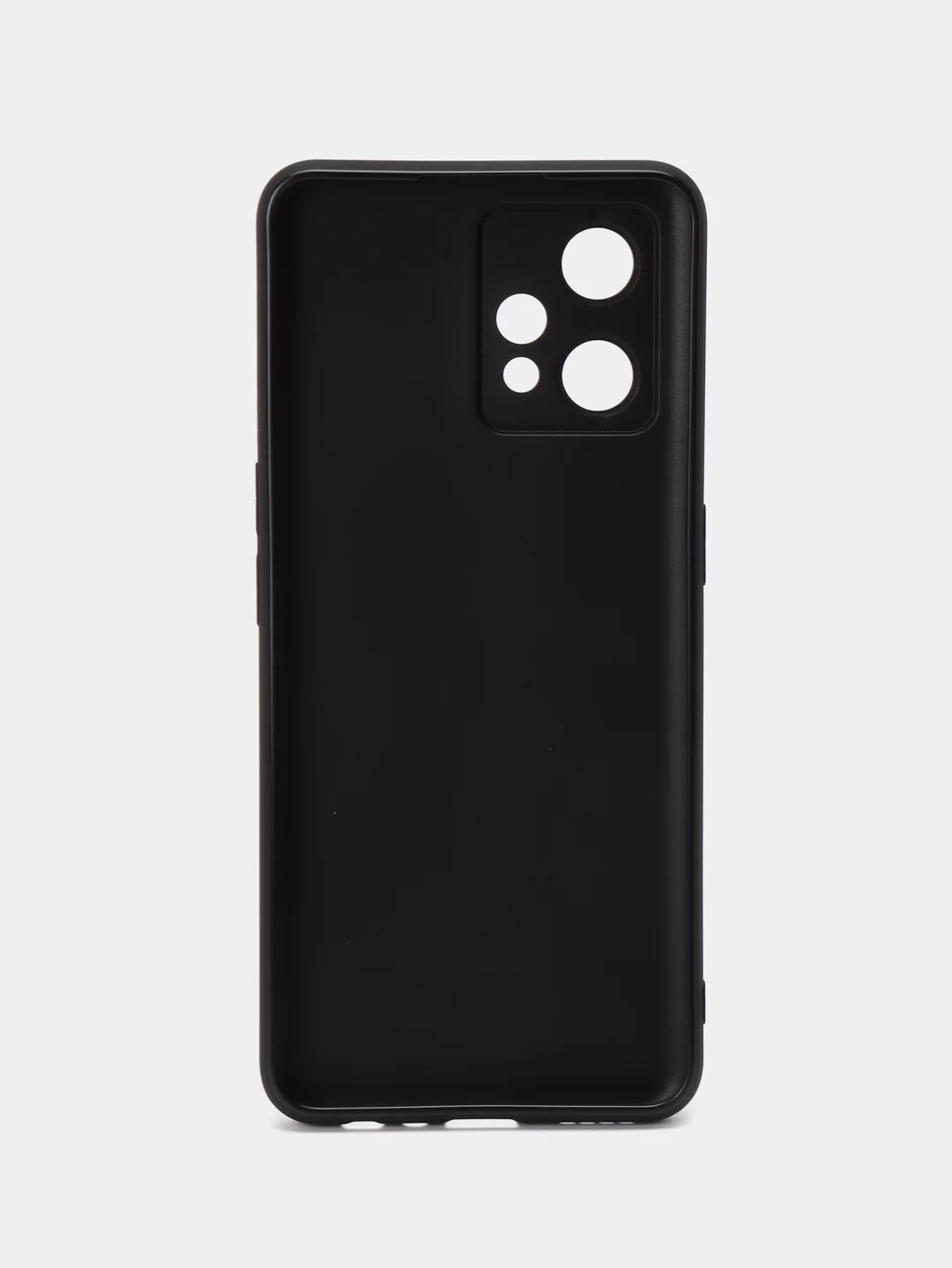 Черный чехол для Realme 9 Pro Plus+ 5G силиконовый BROSCORP матовый тонкий, бортик-защита камер