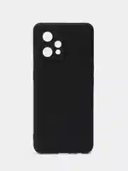 Черный чехол для Realme 9 Pro Plus+ 5G силиконовый BROSCORP матовый тонкий, бортик-защита камер
