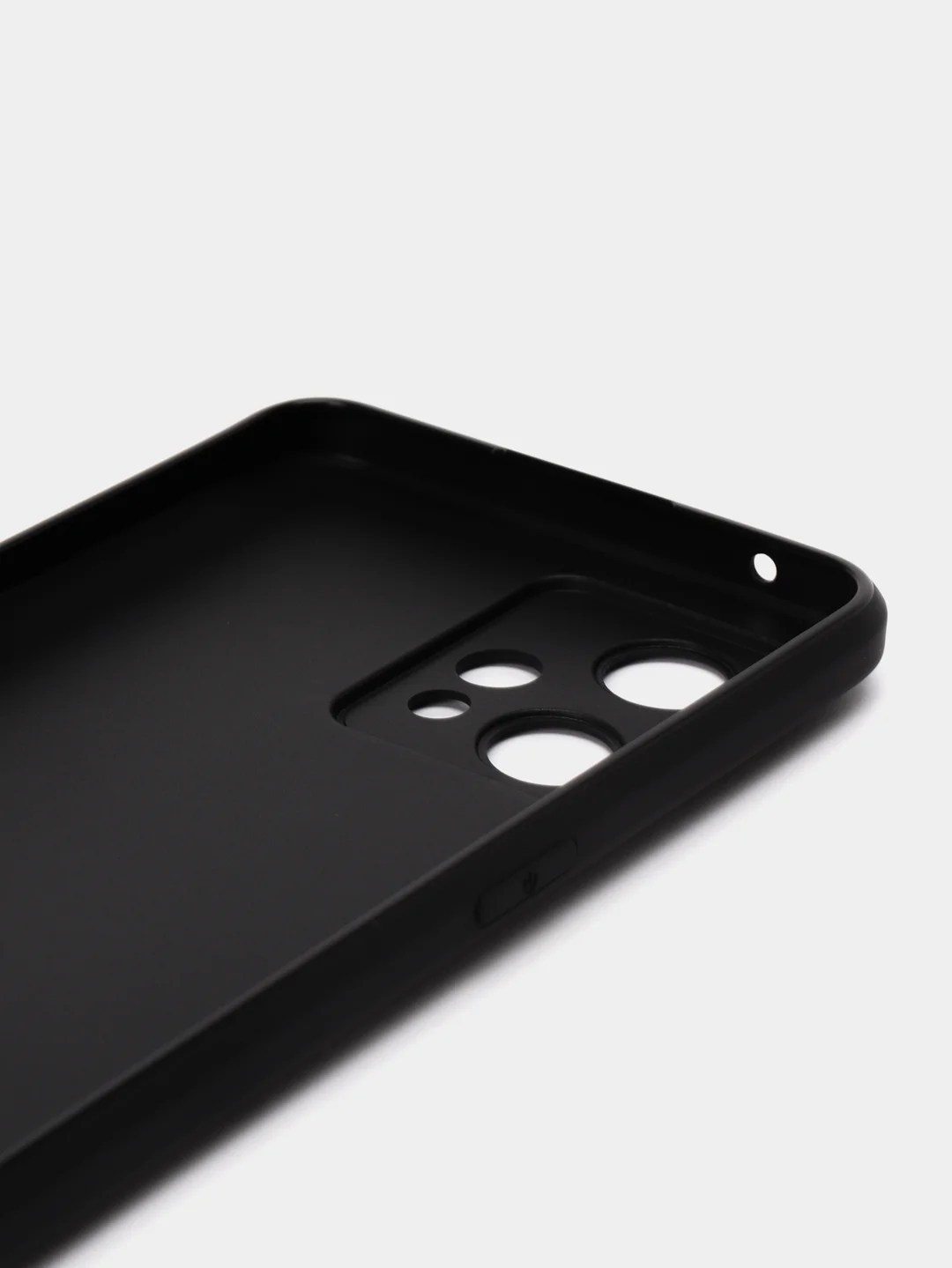 Черный чехол для Realme 9 Pro Plus+ 5G силиконовый BROSCORP матовый тонкий, бортик-защита камер