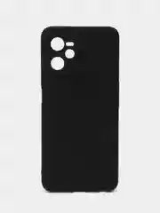 Черный чехол BROSCORP для Realme C35 матовый силиконовый тонкий, бортик вокруг камер