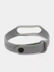Серый силиконовый ремешок Xiaomi Mi Band 3, Mi Band 4 (Сяоми Ми Бэнд 3, Ми Бэнд 4)