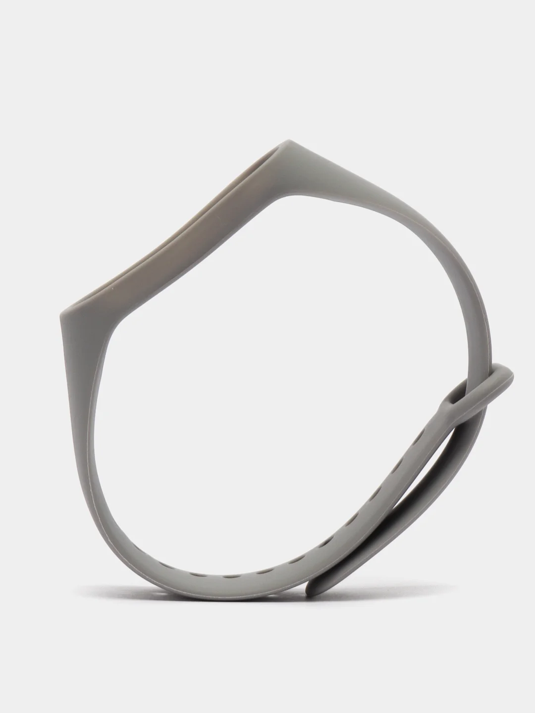 Серый силиконовый ремешок Xiaomi Mi Band 3, Mi Band 4 (Сяоми Ми Бэнд 3, Ми Бэнд 4)