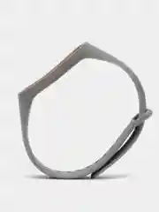 Серый силиконовый ремешок Xiaomi Mi Band 3, Mi Band 4 (Сяоми Ми Бэнд 3, Ми Бэнд 4)