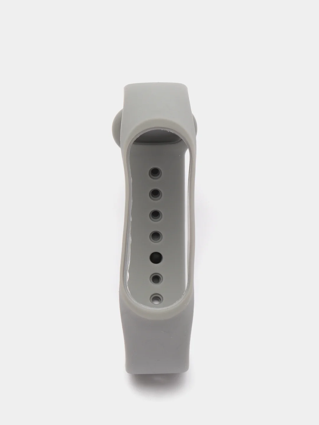 Серый силиконовый ремешок Xiaomi Mi Band 3, Mi Band 4 (Сяоми Ми Бэнд 3, Ми Бэнд 4)