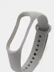 Серый силиконовый ремешок Xiaomi Mi Band 3, Mi Band 4 (Сяоми Ми Бэнд 3, Ми Бэнд 4)