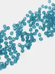 Бирюзовый бусины стеклянные граненные биконус
