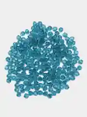 Бирюзовый бусины стеклянные граненные биконус