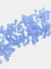 Светло-синий бусины стеклянные граненные биконус