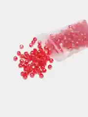 Коралловый бусины стеклянные граненные рондели