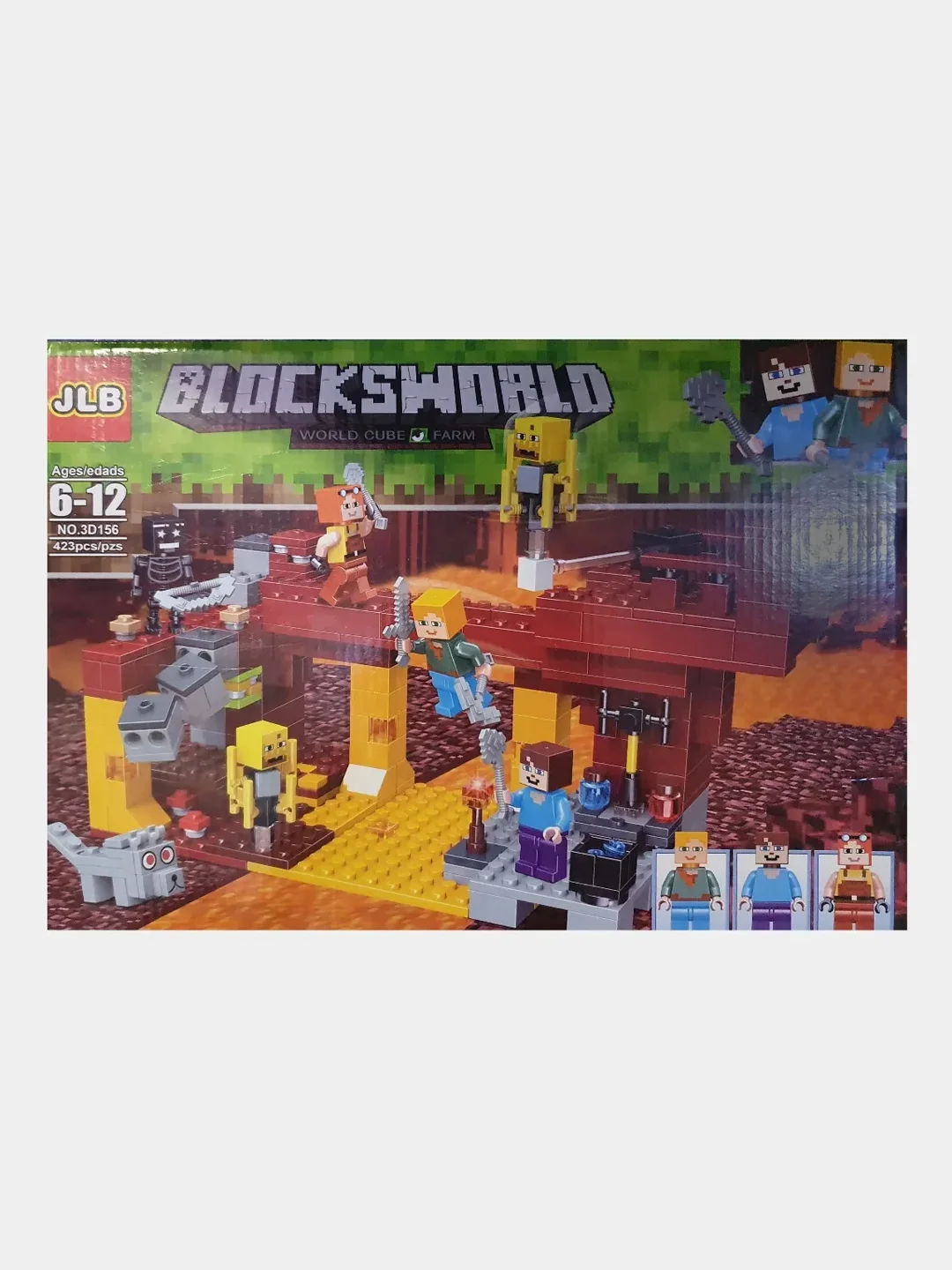 Конструктор blocksworld Майнкрафт, 423 детали