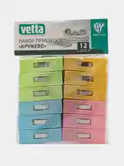 Набор кружевных прищепок VETTA, пластик, металл, 12 штук