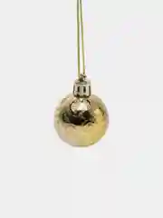 Золотой елочные игрушки / Набор шаров / новогодние украшния d-4 см, 6 шт