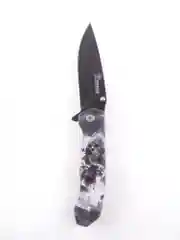 Красный нож туристический раскладной BOKER череп волк орел