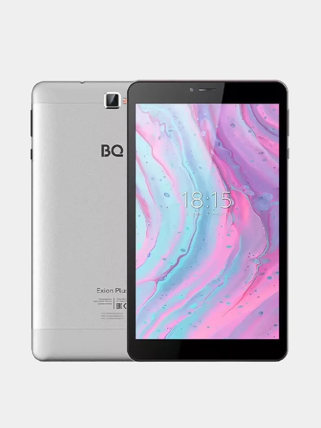 Серебряный планшет BQ 8077L Exion Plus 8 дюймов, 3/32 GB, 4000 мАч, 8-ядерный, 2 SIM