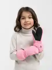 Розовый варежки детские "Краги"