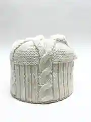 Молочный шапка объемная двойной вязки МЕЛИССА, женская бини