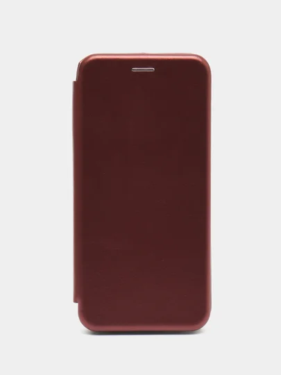 Бордовый чехол книжка REALME 10 матовая