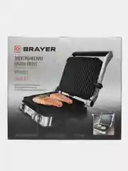 Электрический гриль-пресс BRAYER BR2001, съемные антипригарные пластины