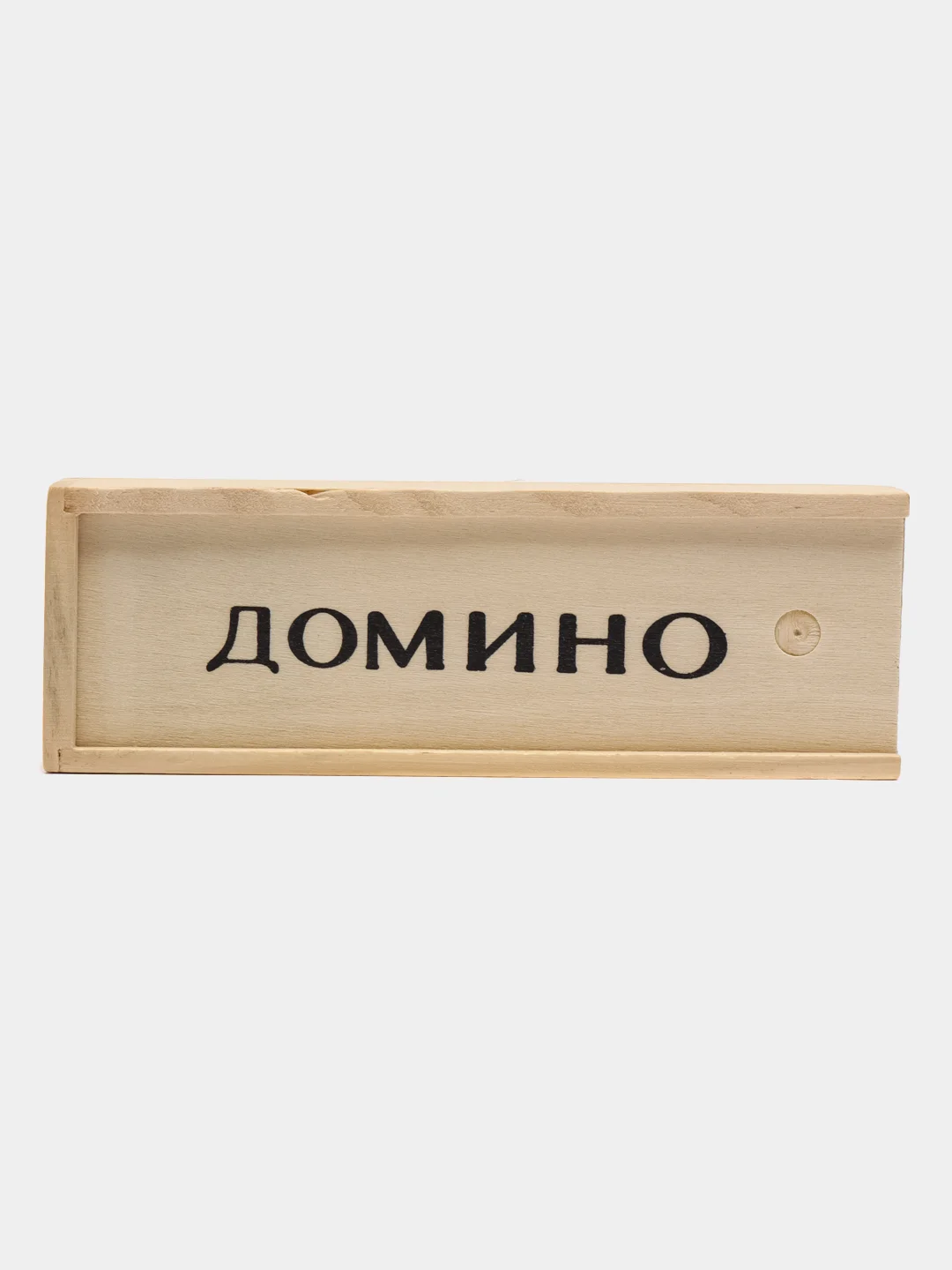 Домино в деревянной коробке