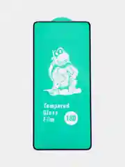 Защитное стекло Samsung Galaxy A72, черное, силиконовые края