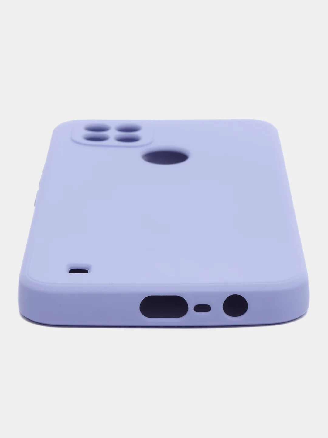 Голубой чехол для Realme C21 (Реалми С21), цветной, силиконовый